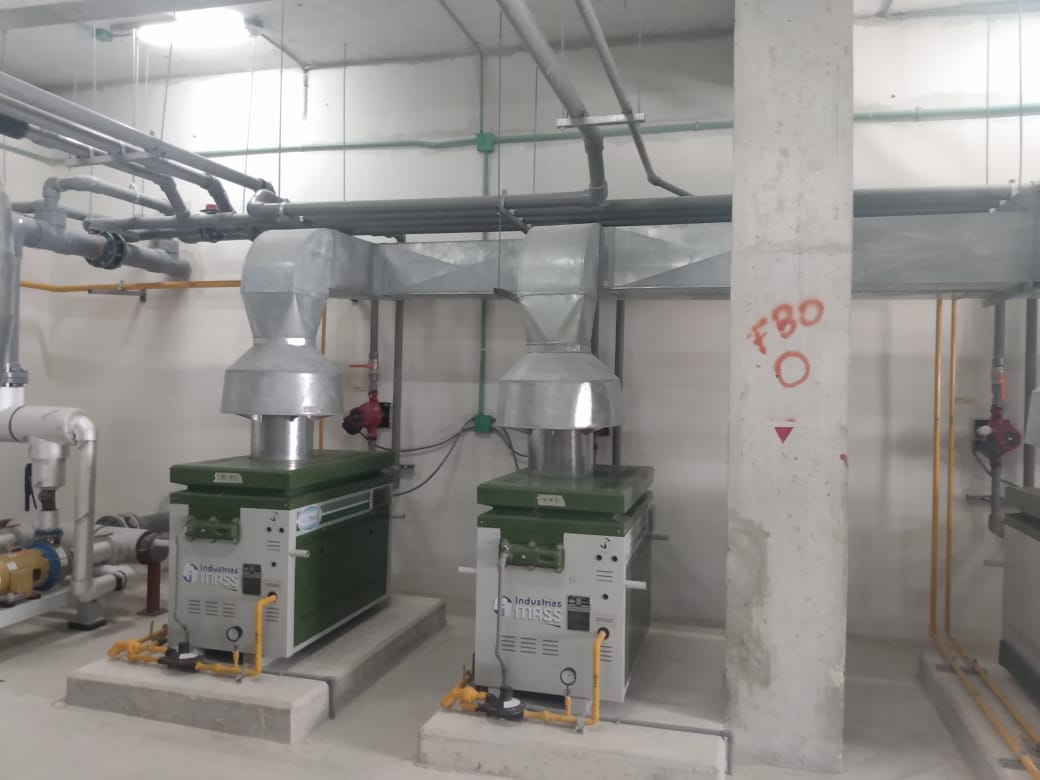 Calderas para agua caliente de alta eficiencia.