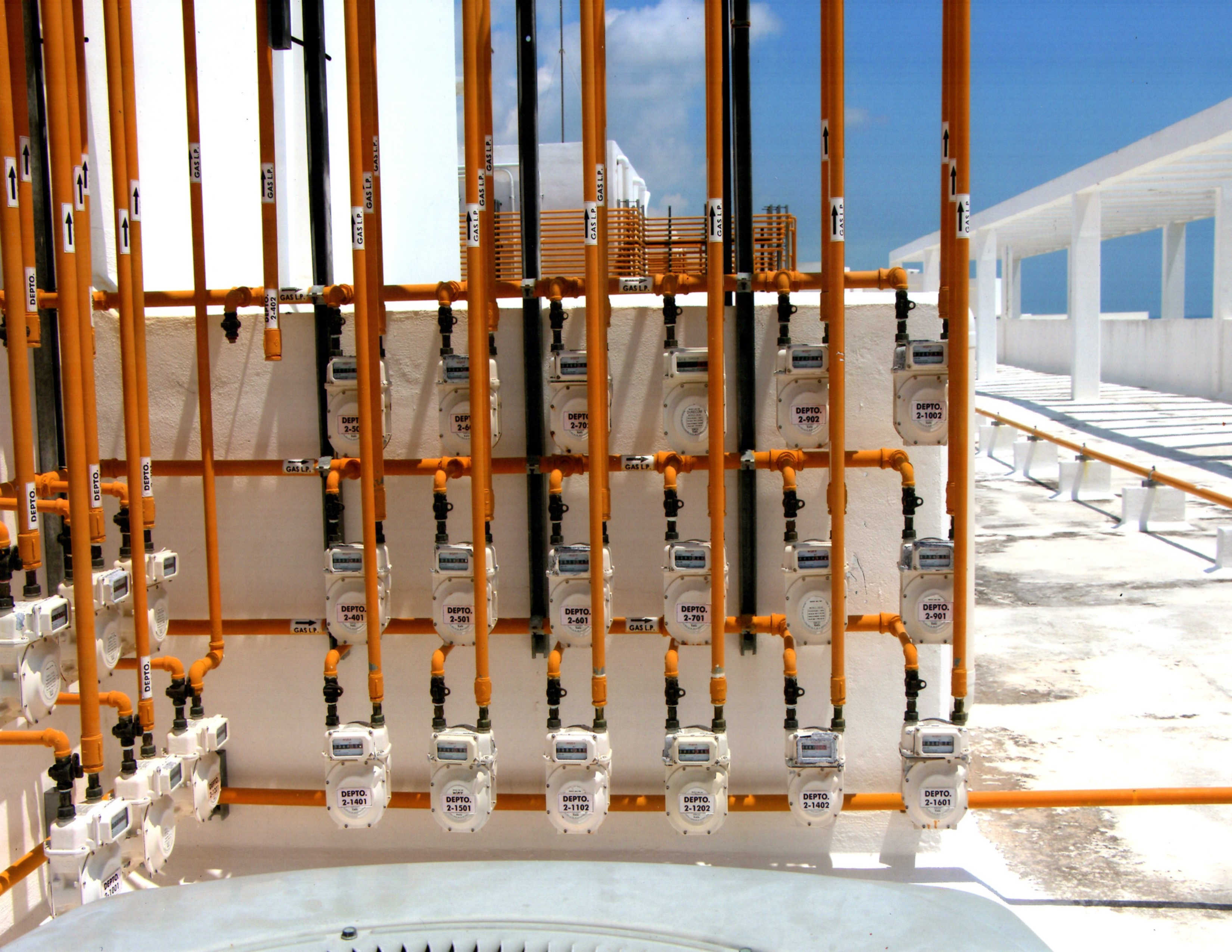 Medidores individuales de gas L.P.